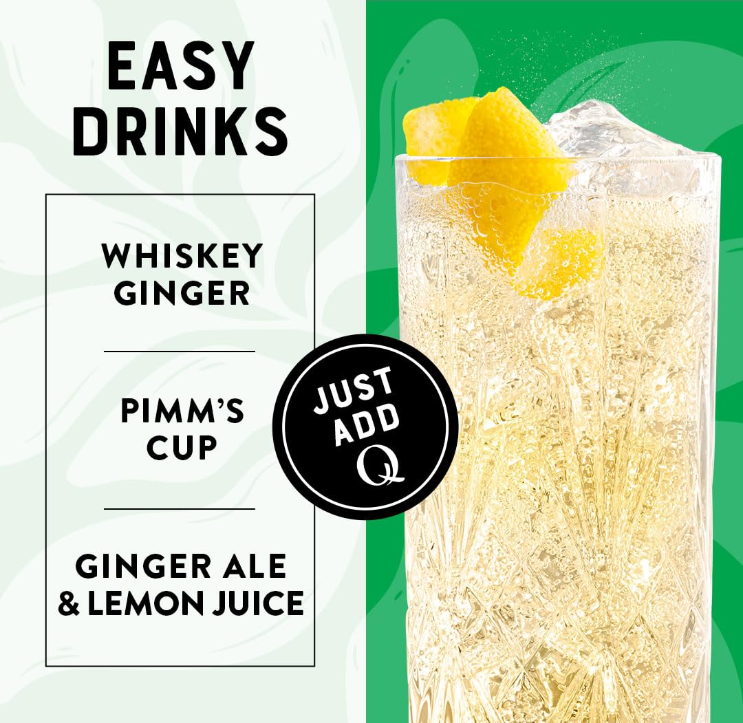 Q MIXERS GINGER ALE 24-pack display highlights convenient single-serve cans