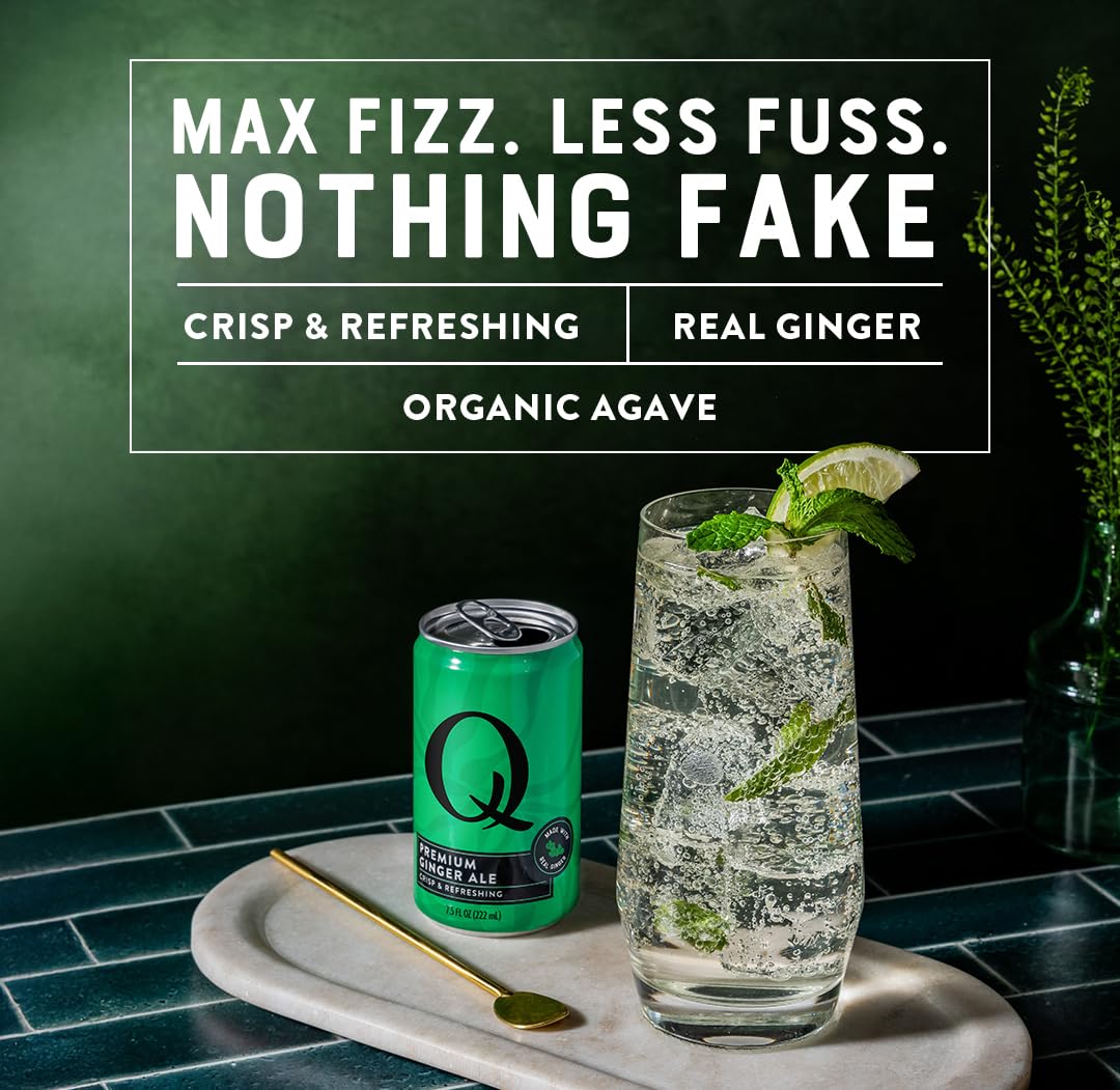 Q MIXERS GINGER ALE as a versatile cocktail base with citrus twist