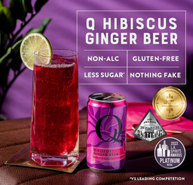 Ginger slices beside the can emphasize real ginger and spice aroma.