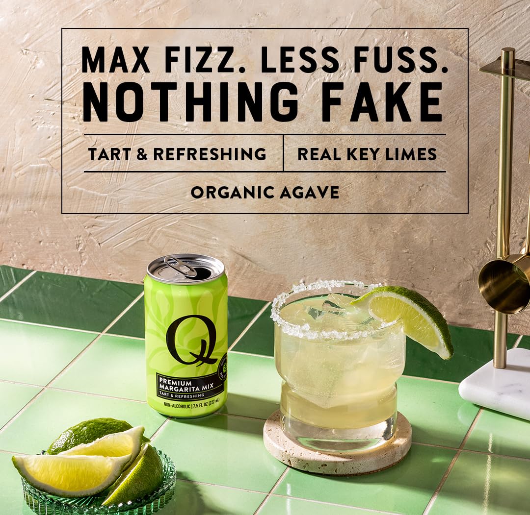 Q MARGARITA MIX 7.5oz can ready for one to two drinks