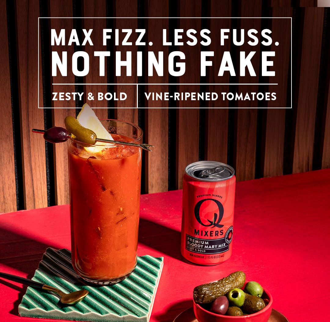 Q MIXERS 7.5 oz can pack 24, ideal for gatherings.