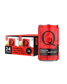 Q MIXERS Q BLOODY MARY MIX can with bold label, perfect base for cocktails.