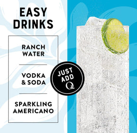 Q MIXERS Q CLUB SODA 24-cans pack ready for gatherings and on-the-go sipping.