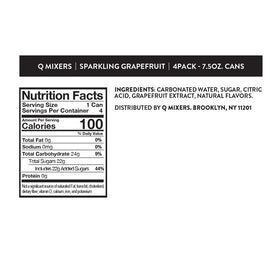 Bubbles and fizz from Q SPARKLING GRAPEFRUIT enhance refreshing drinks.