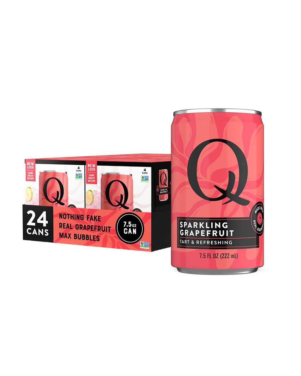 Q MIXERS Q SPARKLING GRAPEFRUIT can with real grapefruit for vibrant cocktails.