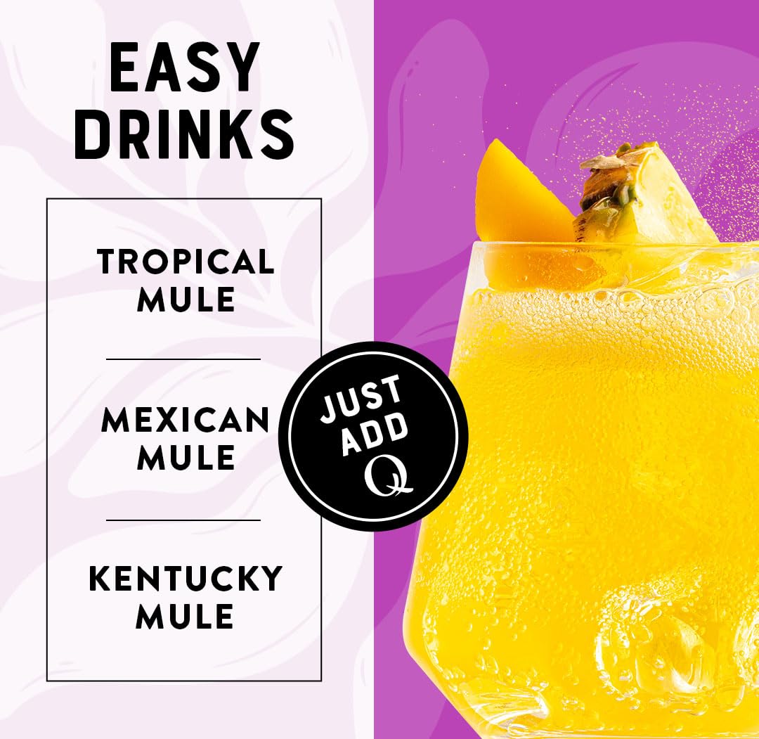 Pack of 24 Q Tropical Ginger Beer cans ready for gatherings.