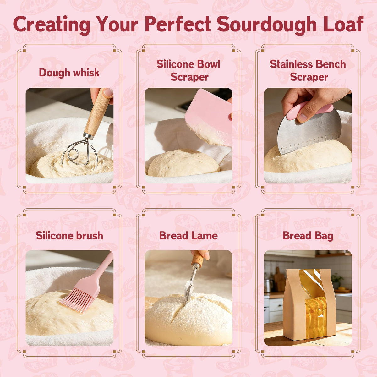 Qalvyn bread sling for safe transfer to the oven