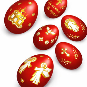 QG Group Greek Red Easter Egg Dye powder for vibrant up to 20 eggs