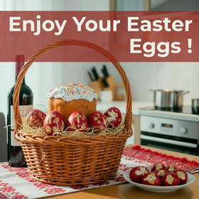 QG Group traditional Ukrainian pysanka craft with Easter vibes