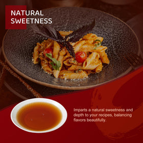 Qian Hu Shaoxing Wine in a saucepan adds depth to simmered dishes.