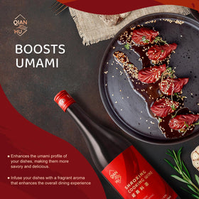 Qian Hu Shaoxing Wine enhances stir-fries with authentic flavor.