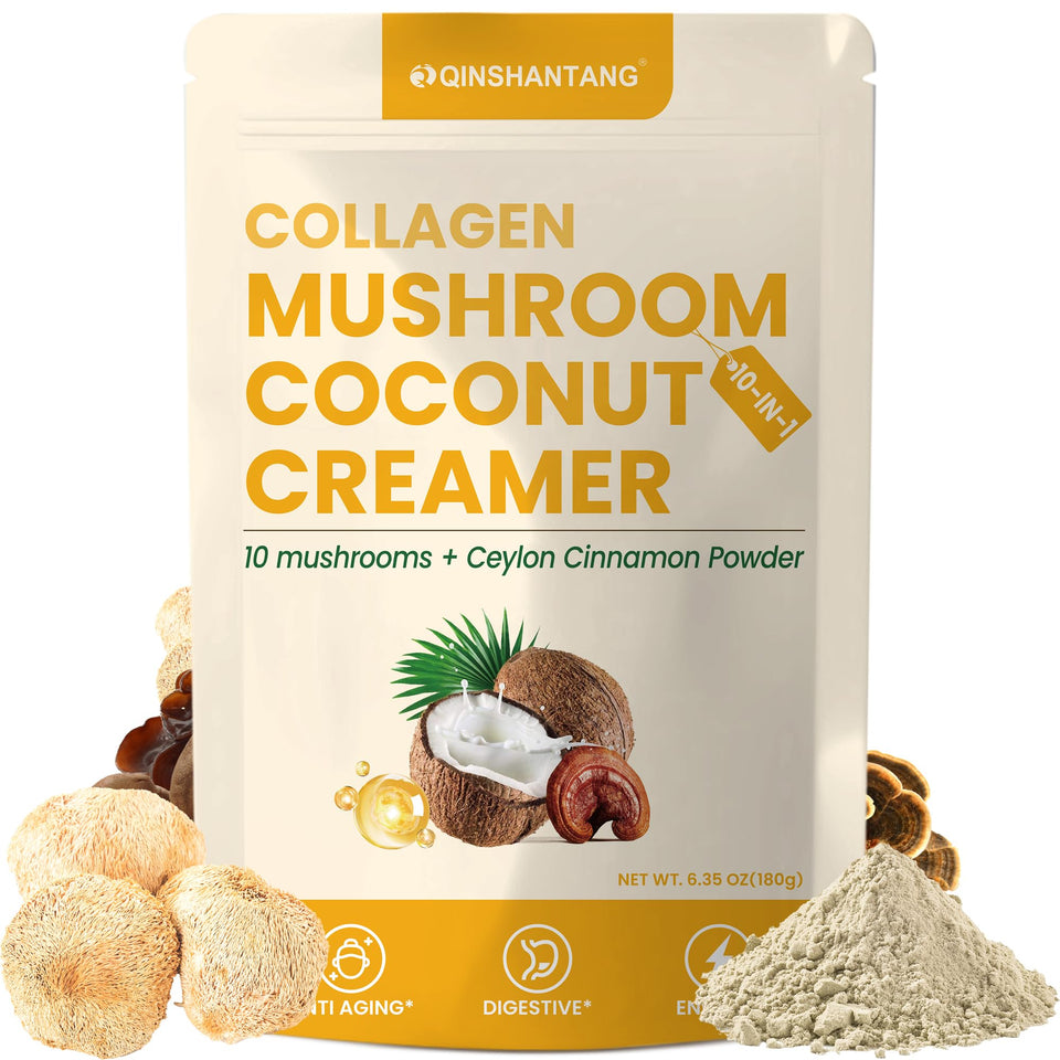 Qin Shan Tang collagen creamer bottle pour enhances coffee richness and smooth mouthfeel