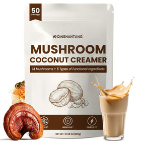 QIN SHAN TANG bottle front displays 20-in-1 mushroom blends for energy