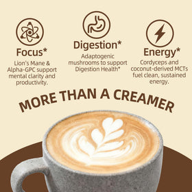 Creamer being scooped from a coconut-based base in a dairy-free option