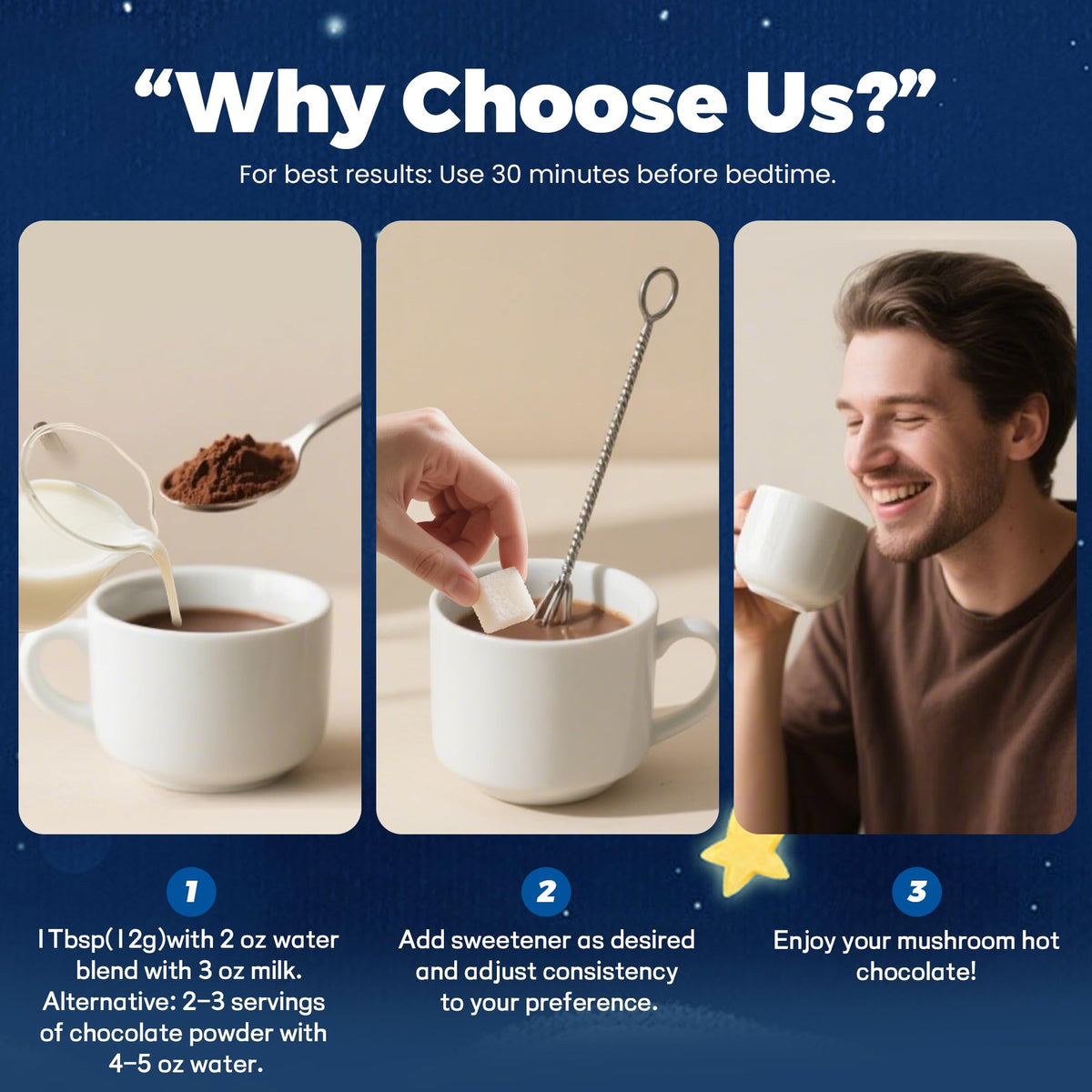 QIN SHAN TANG Hot chocolate paired with plant-based milk for a cozy cup.