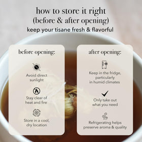 QISANE tea served hot or iced for versatile enjoyment.