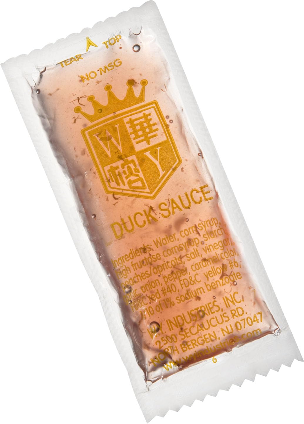 QQOUTLET Premium Duck Sauce packet with tear-top design for easy, mess-free dipping on the go.
