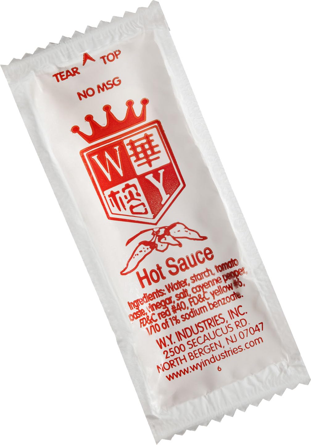QQOUTLET WY. Industries Chinese hot sauce packet on the go, adds bold heat to meals