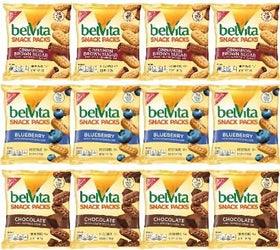 QT LIMITED Belvita breakfast biscuits snack-pack 1oz bags for grab-and-go mornings.