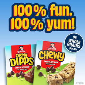 Quaker Chewy Granola Bars with real chocolate offer a satisfying bite, perfect post-practice snack