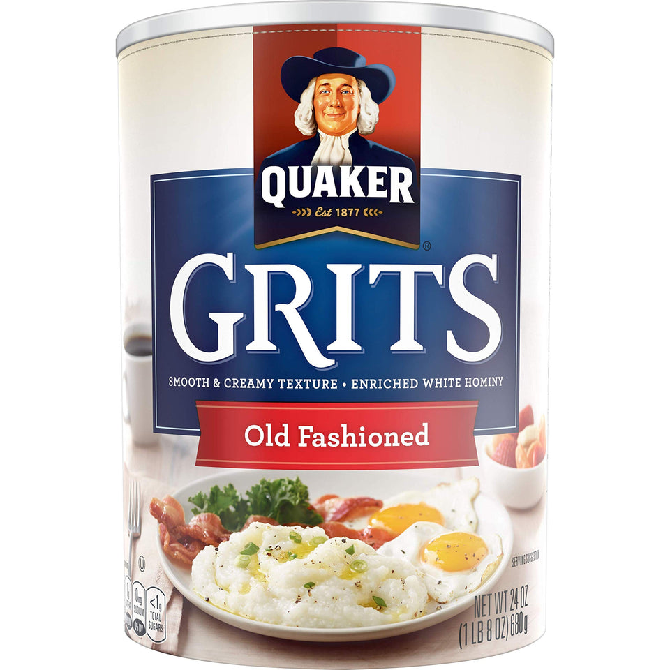 Quaker Grits old-fashioned smooth and creamy porridge in a cozy bowl for breakfast