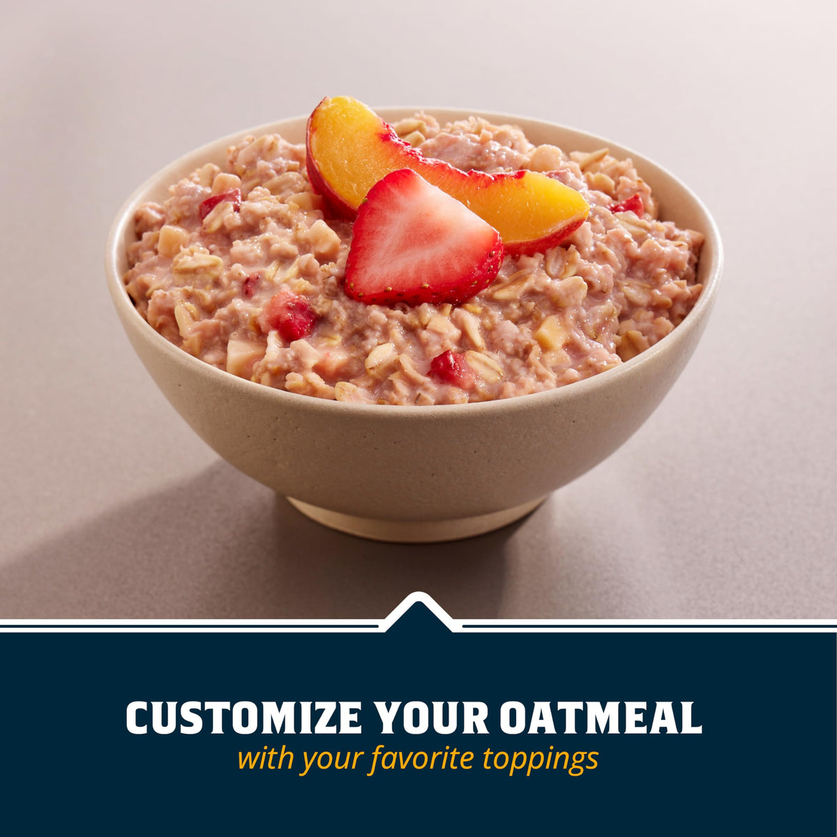 Quaker Immunity Blueberry Blackberry instant oatmeal with fruit pieces for busy weekdays.