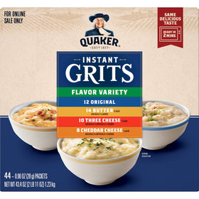 Quaker Instant Grits Butter packets for creamy, savory mornings