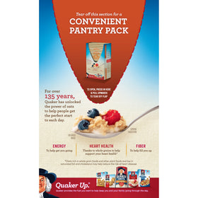 Quaker Cinnamon & Spice bowl steaming oats for a warm start.