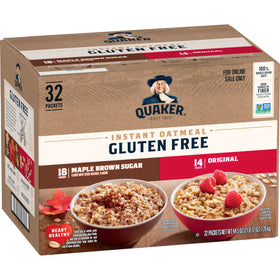 Quaker Instant Oatmeal maple brown sugar packets for quick breakfast