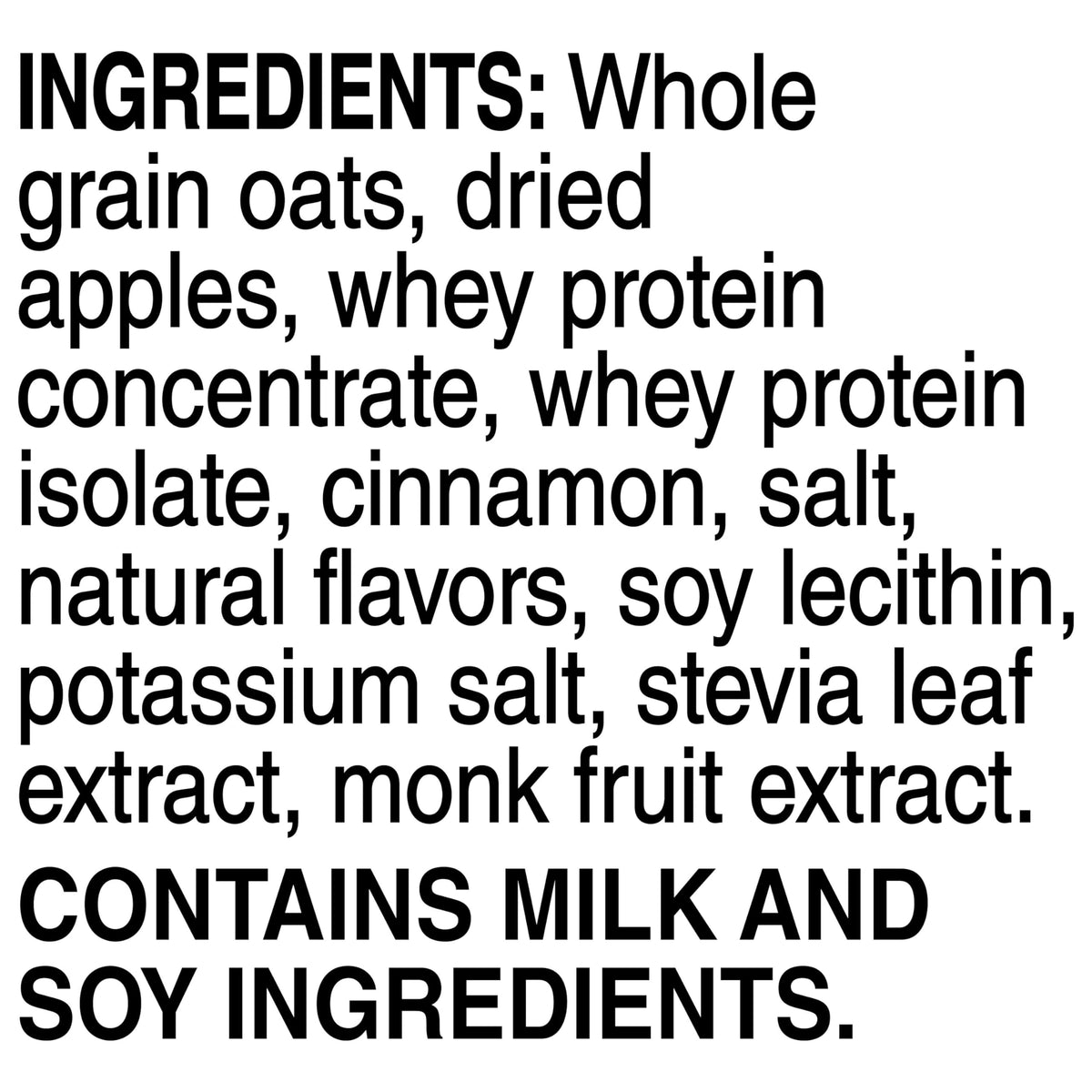 Quaker Protein Instant Oatmeal Apple Cinnamon packaging on shelf.