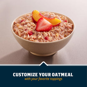 Quaker Protein Old Fashioned Oats in bowl showing 10g protein per serving