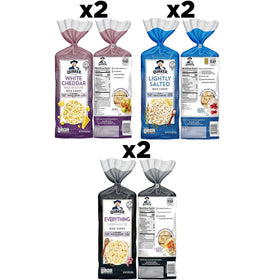 Quaker Rice Cakes Lightly Salted pack, versatile snack base.