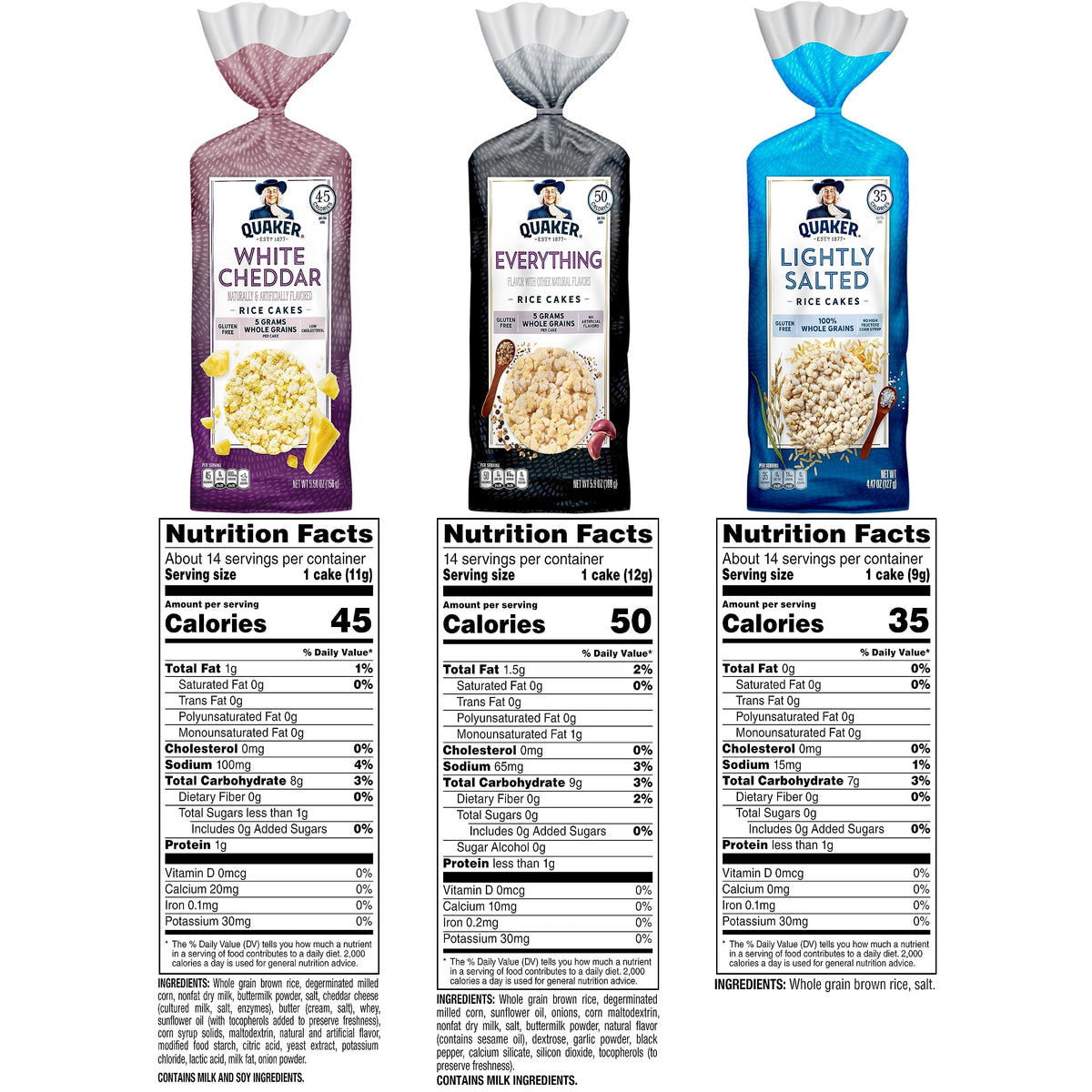 Quaker Rice Cakes serving idea on a plate for on-the-go.