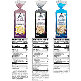 Quaker Rice Cakes serving idea on a plate for on-the-go.