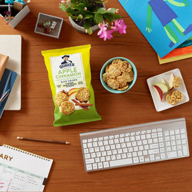 Quaker Rice Crisps 30-pack display ideal for lunches.