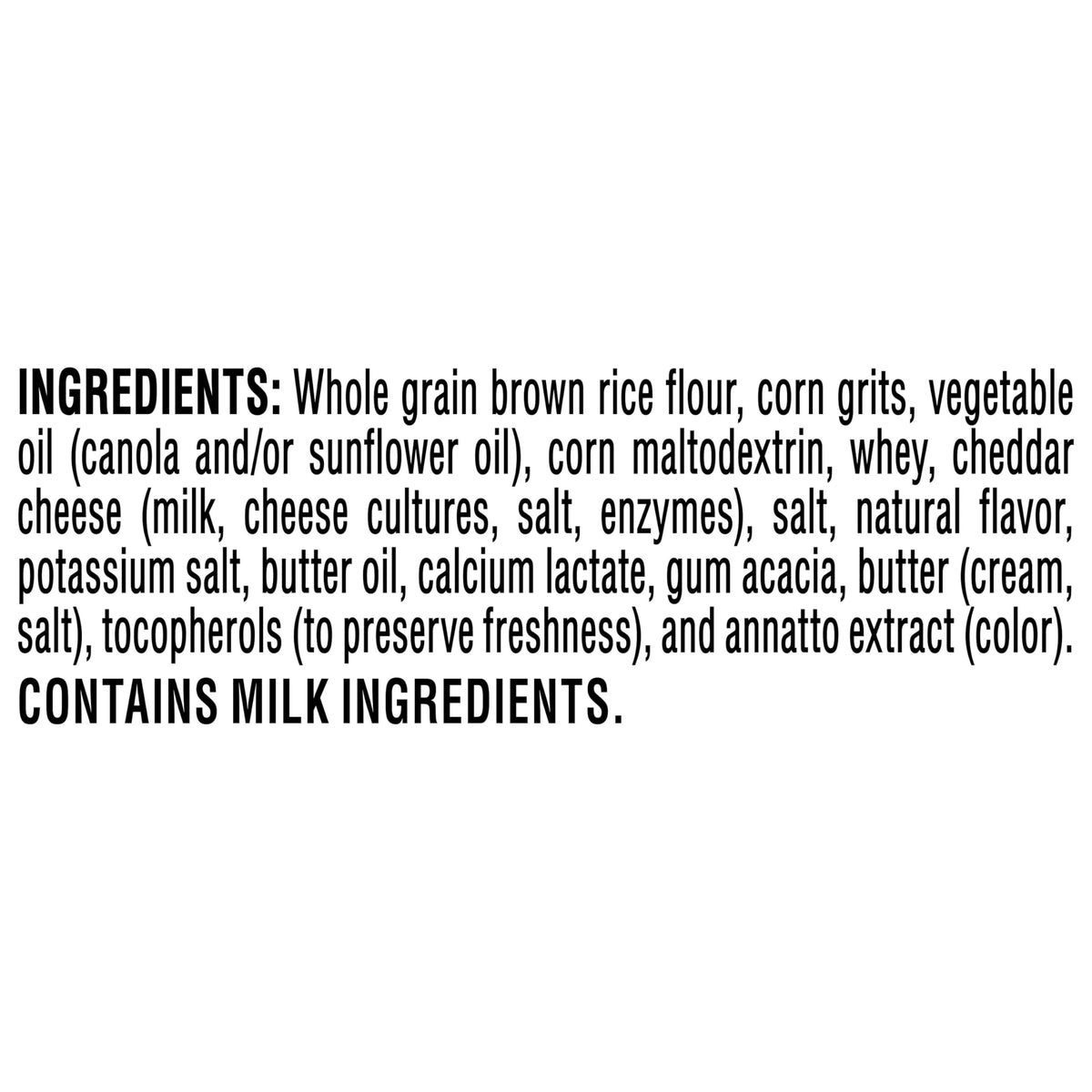 Quaker Rice Crisps Cheddar bag shown in snack pack, convenient gluten-free snack.
