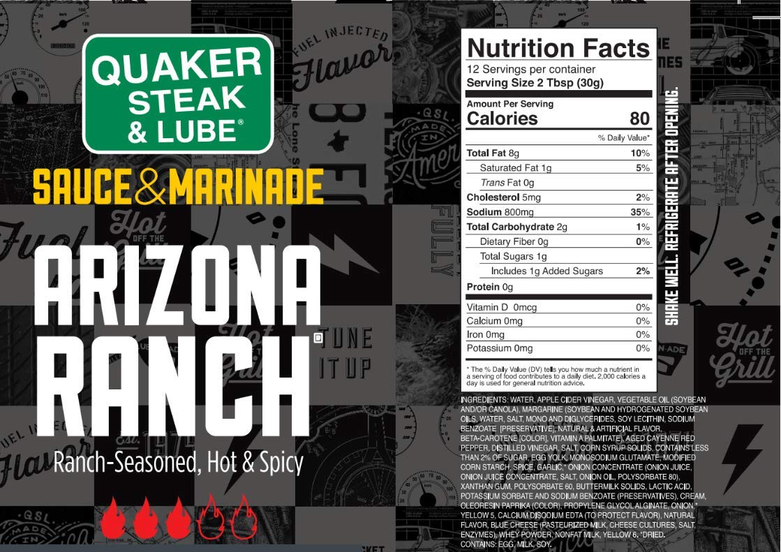 Quaker Steak and Lube Arizona Ranch Wing Sauce pour demonstrates easy wing prep.