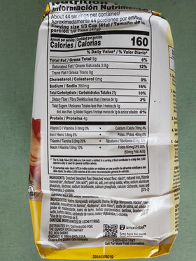 Quaker tortilla flour 4 lb bag two-pack, side view for pantry convenience