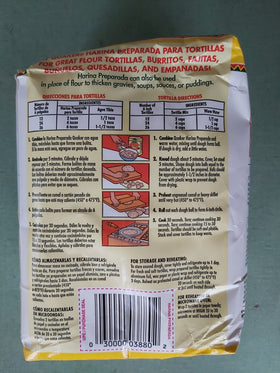 Quaker tortilla flour packaging display for two-pack value and steady supply