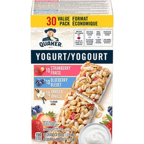 Quaker Yogurt Granola Bars imported from Canada adds international variety