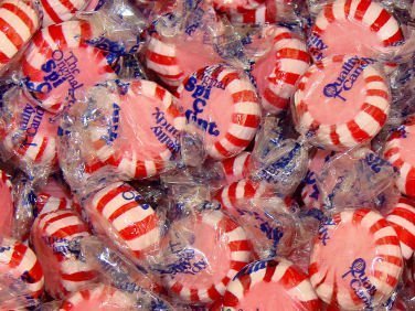 Quality Candy Spi-C-Mints 2 lb bag with individually wrapped pieces, ideal for sharing.