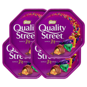 Quality Street gift tin with festive packaging for holiday gifting