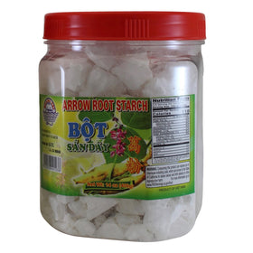 Quang Tri Arrowroot thickener chunks in a jar ready for quick sauces