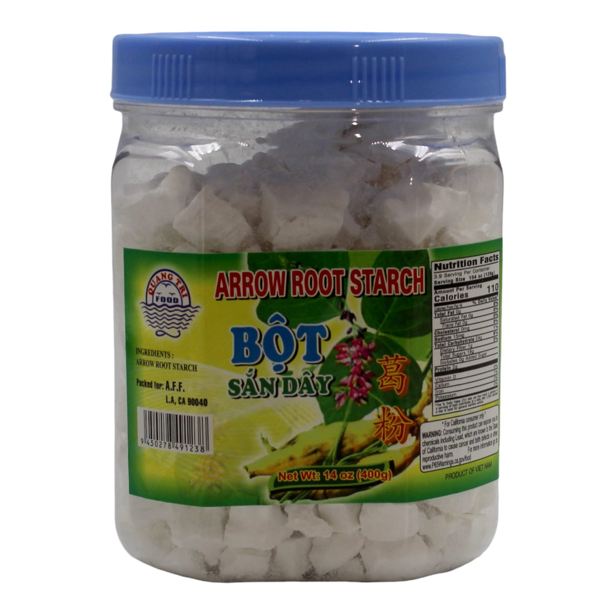 Quang Tri Arrowroot thickening sauce action shown in a pan