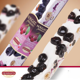 Quaranta Strawberry bar with dried fruit and soft nougat.