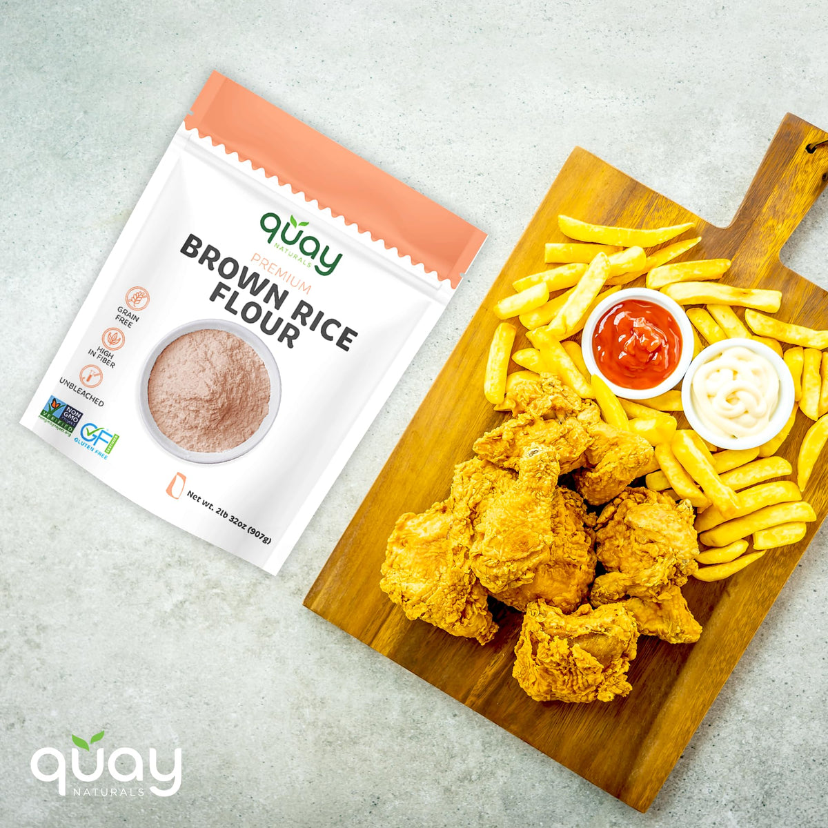 Cookie dough prepared with Quay Naturals brown rice flour
