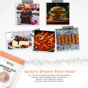 Quay Naturals brown rice flour supports vegan, allergen-friendly cooking
