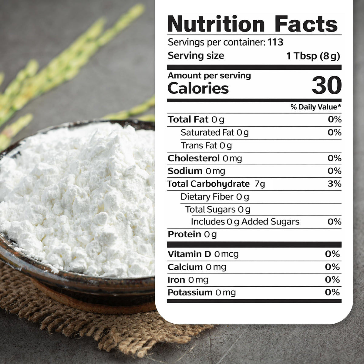 Quay Naturals corn starch powder provides a smooth, lump-free texture for sauces.