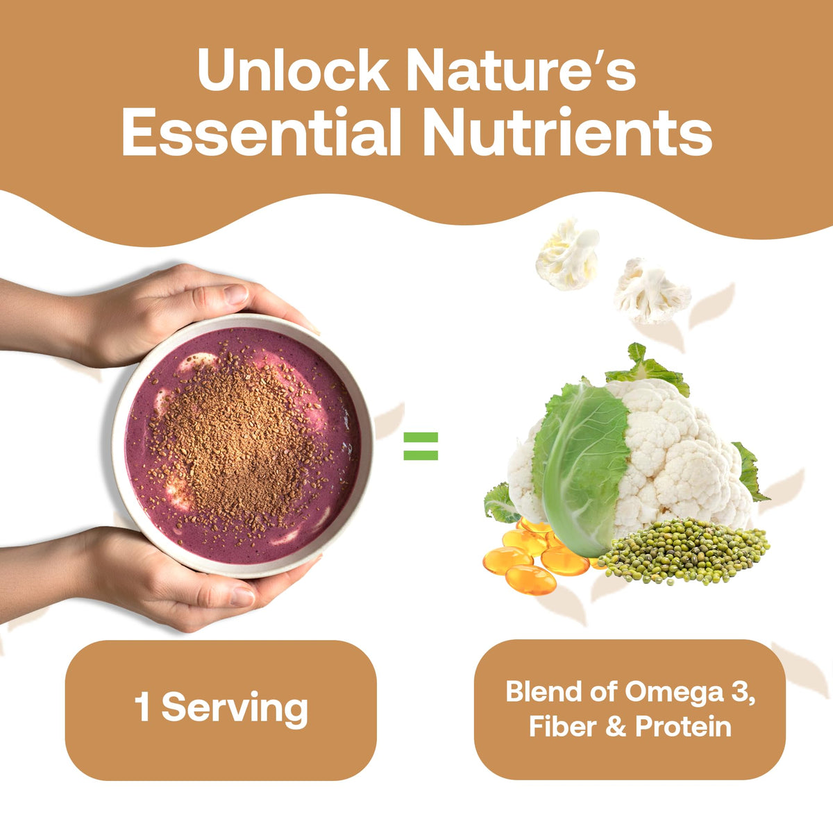 Quay Naturals flaxseed powder in yogurt adds texture and fiber to bowls