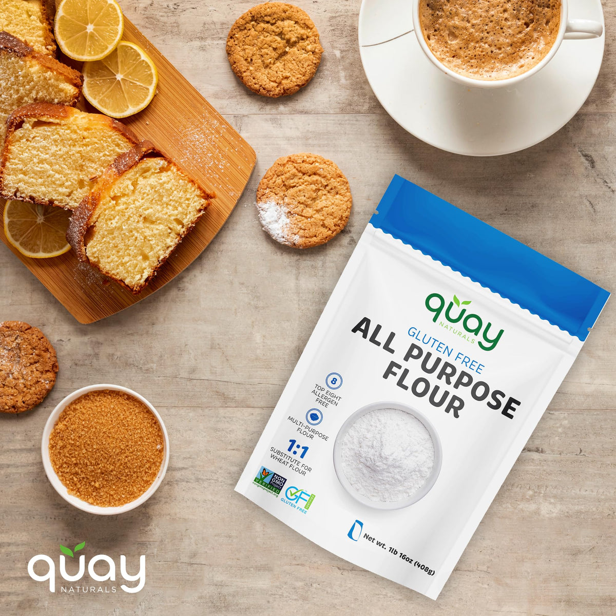 Quay Naturals gluten free, dairy free labeling aids allergen-conscious shoppers.